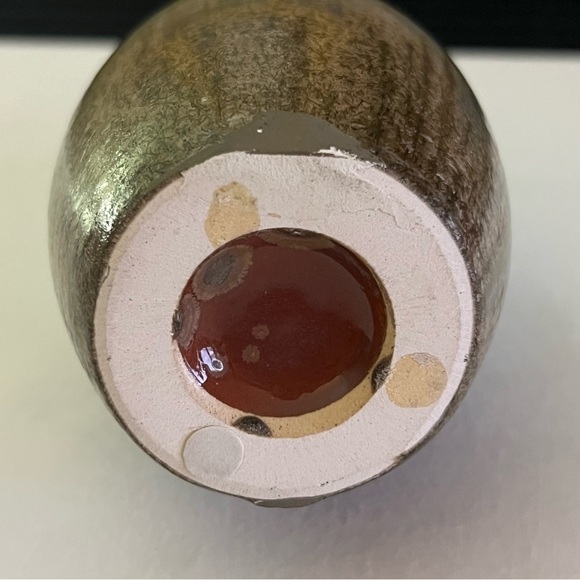 Blue and Brown Glaze Pottery Vase - Picture 7 of 14